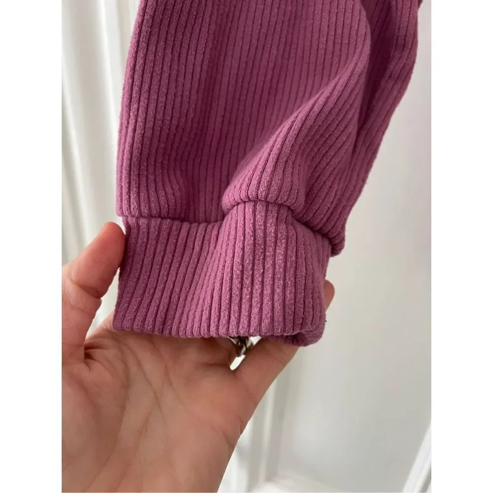 Old navy girl’s dark pink ribbed lightweight hoodie sweatshirt XL